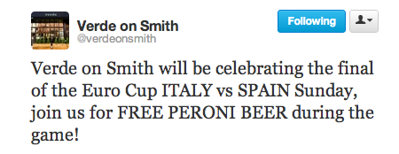 More free beer to drink during the EuroCup finals