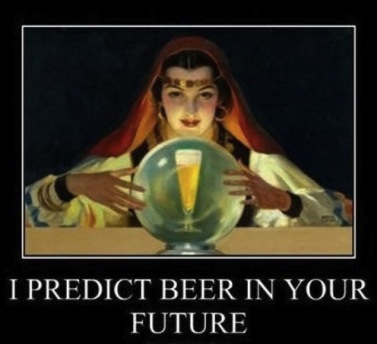 Gaze into your future! It contains a psychic happy hour