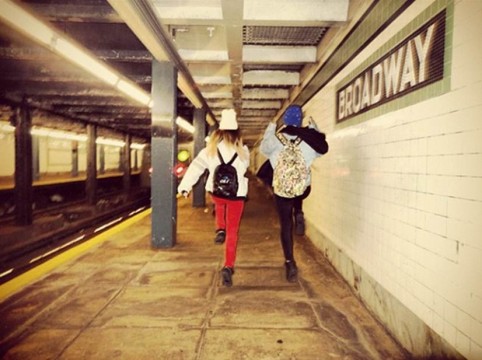 "The Sprint," one of the many ways the G train keeps you fit. Photo by mili005 on Instagram.