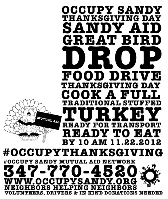 Cook a turkey for Occupy Sandy’s Great Bird Drop