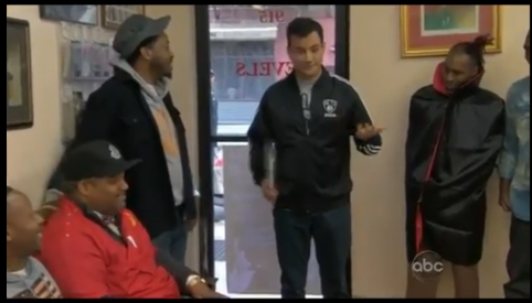 Laugh break: Jimmy Kimmel polls a Brooklyn barbershop