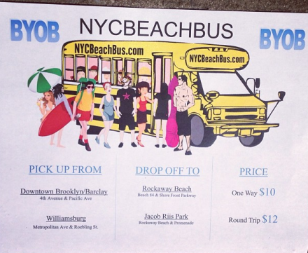 Get on the bus. via nycbeachbus Instagram