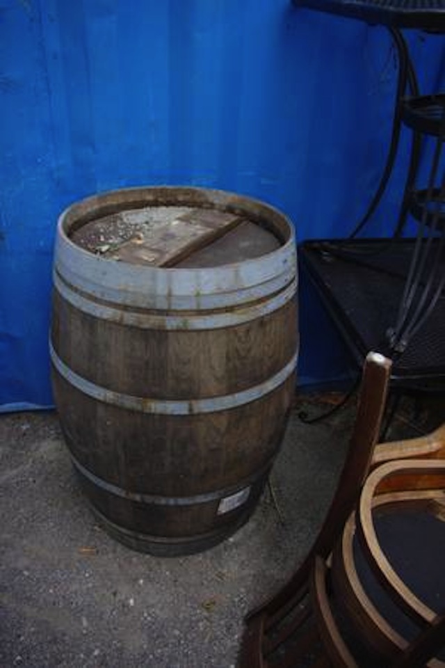 Open up your own bar with these free bar stools (and a barrel)