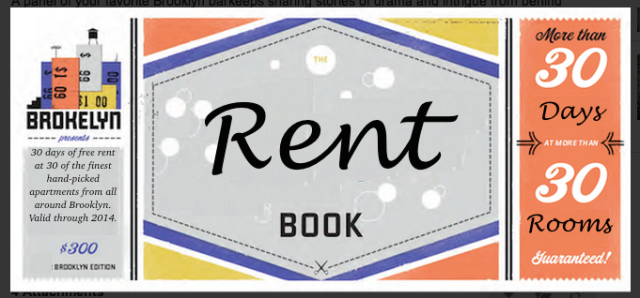 The Brokelyn Rent Book is here! Buy one today!