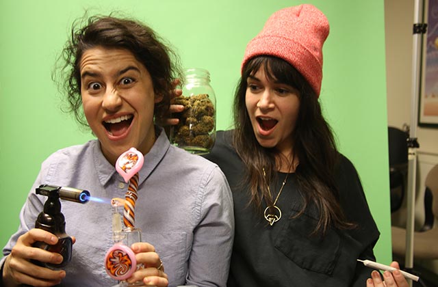 Happy holidays from your 4/20 spirit guides, the girls of Broad City
