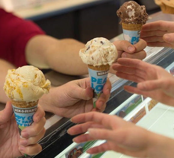 It’s Free Cone Day at Ben & Jerry’s today, in case you want free ice cream