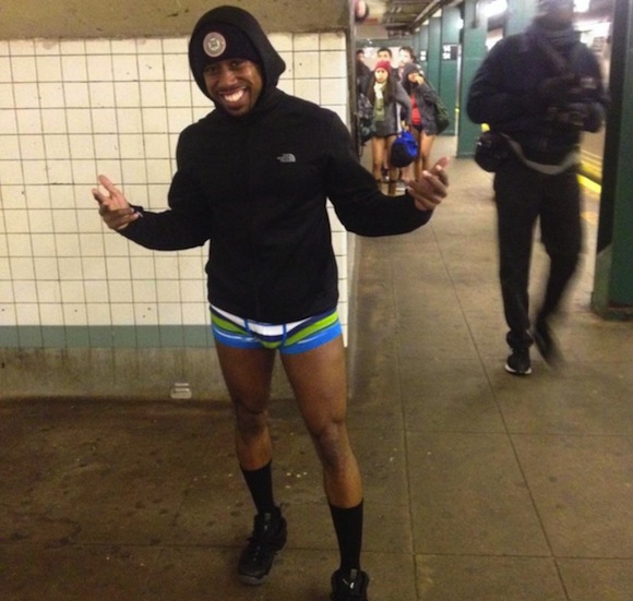 MTA paddles proudly prancing pantsless employee