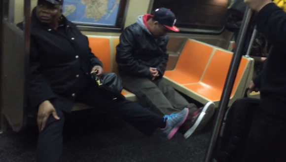 Here is a video of a rat on a packed subway car