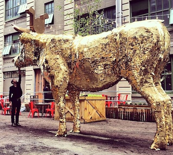 Here’s your chance to whack a giant Wall Street bull piñata full of money