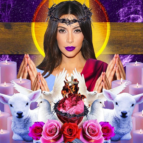 You can see an art exhibit in Bushwick that imagines Kim Kardashian as God