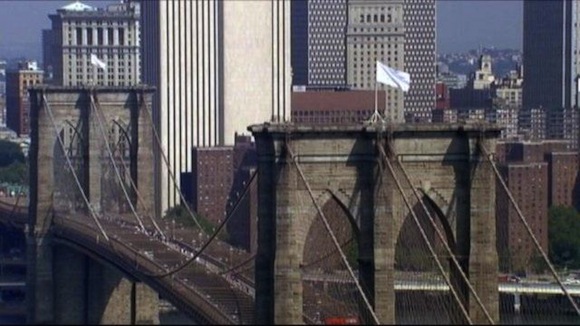 brooklyn bridge flag