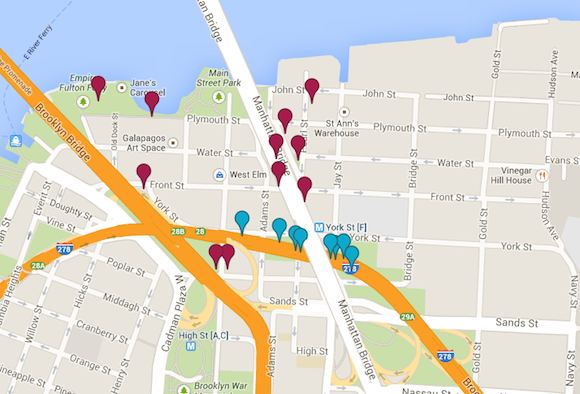 New Google map pinpoints DUMBO’s public art