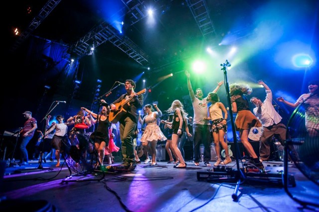 Just look at the joy Belle & Sebastian brought to Prospect Park in 2013. Via Celebrate Brooklyn.