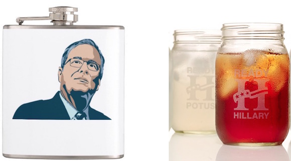 What’s more #Readyformillennials: The Jeb flask or the Hillary mason jar?