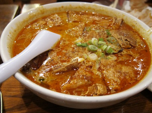 Curry soup with Young Tau Foo