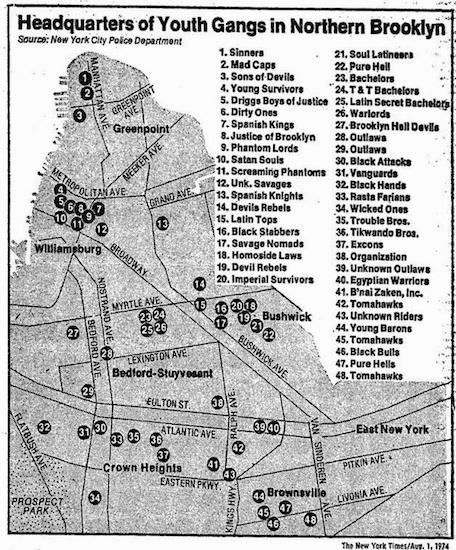 Map: 70s Brooklyn gang name or modern Brooklyn band name?
