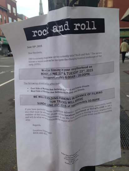 Martin Scorcese’s HBO show is filming in Greenpoint this week