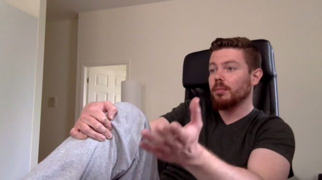 Jon Bois discusses the price of lawn chairs for a recent SB Nation video. Photo via Jon Bois
