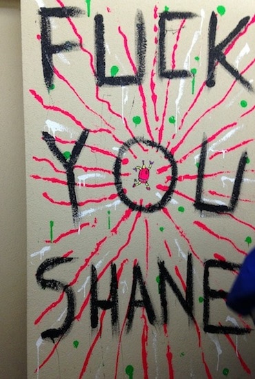 The mural about Vice's Shane Smith became controversial. Photo by David Colon.