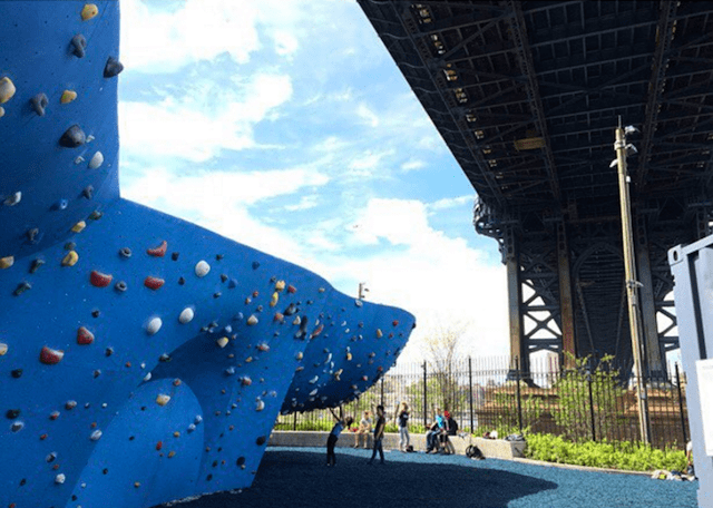 Review: Does the workout match the view at Dumbo's new outdoor climbing gym?