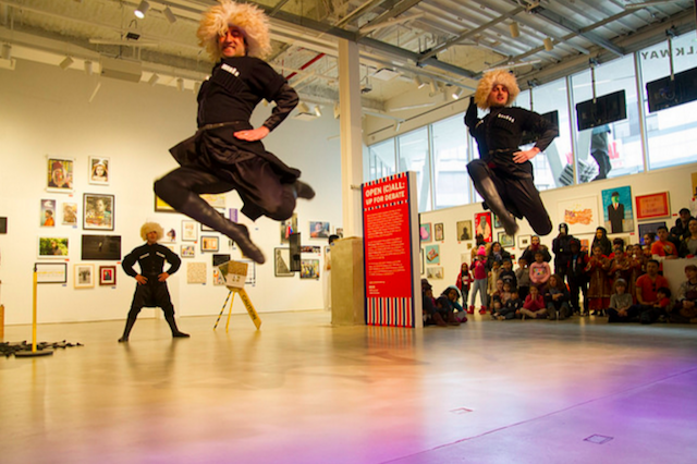 Jump for joy: BAC’s Folk Arts program partnered with BRIC to present Georgian dance from the Dancing Crane Company. via Flickr