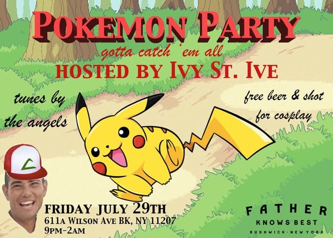 Pokemon content just won't stop. All parties are Poke parties now. 
