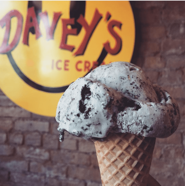 Davey's ice cream, via @meghananoonavath on Instagram.