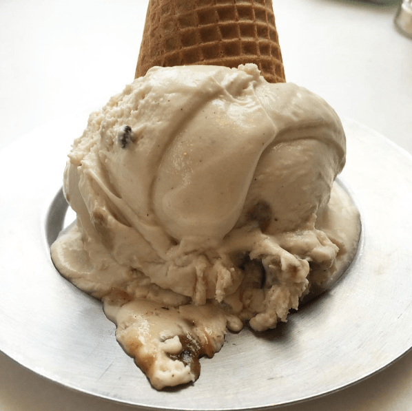 Vegan cookie dough ice cream, via Instagram.
