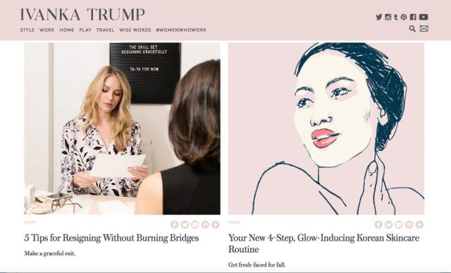 Cool gig alert: Totally chill, obscure lifestyle blogger Ivanka Trump is hiring an editor