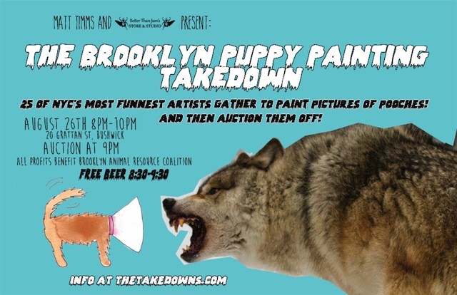 Drink free beer while you bid on dog art at this BARC fundraiser