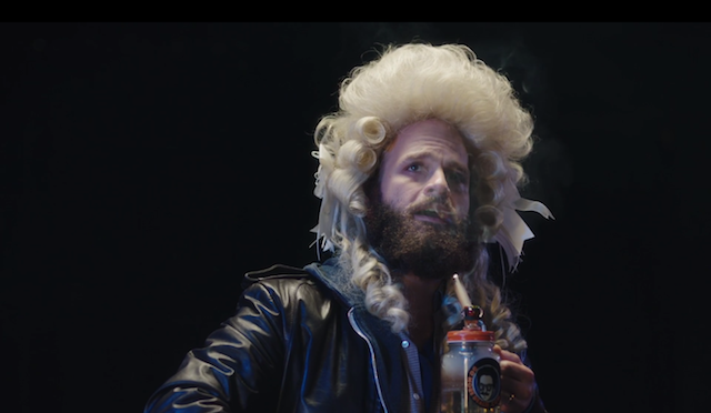 The Guy (Ben Sinclair) dons a stage wig during the High Maintenance premier. Via screenshot. 