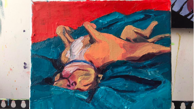 Rachel Kremidas will make your pets live forever in her art. Via Instagram. 