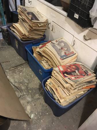 Craigslist freebie: Tiny mountain of 1990s Yankees newspaper clippings