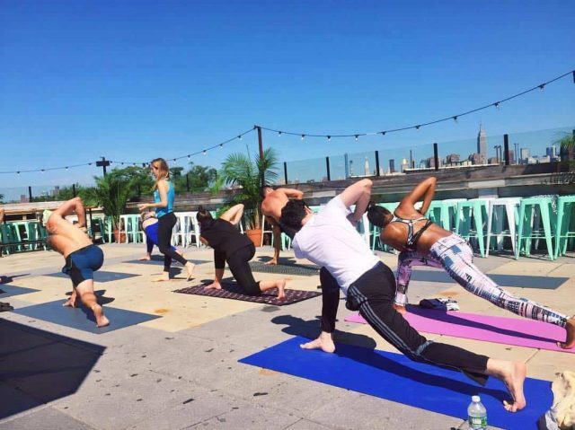 Sweat out Saturday night sins with Surf Yoga Beer Rooftop Yoga at Northern Territory. Photo via Facebook / Northern Territory