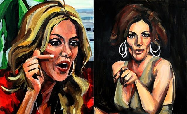 Exhibit of paintings of Real Housewives Pointing Fingers coming to Crown Heights museum
